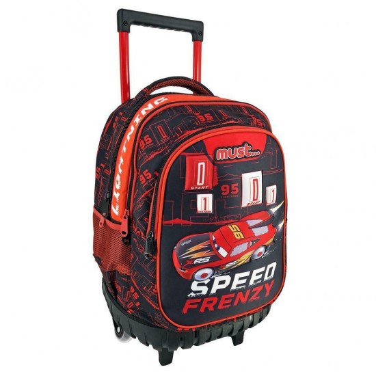 Must Cars Speed Frenzy Elementary School Trolley Bag