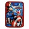 Σχολική Κασετίνα Διπλή Γεμάτη Avengers Captain America