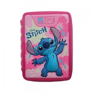 Σχολική Κασετίνα Διπλή Γεμάτη Disney Stitch