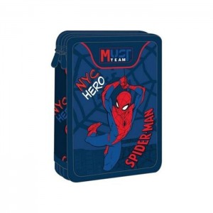 Κασετίνα Διπλή Γεμάτη,Spiderman Thwip 