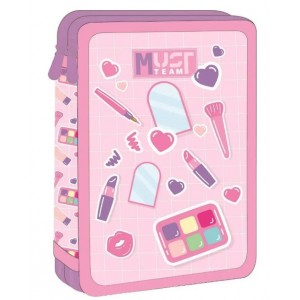 Κασετίνα , γεμάτη, με δυο θήκες,Cosmetics 