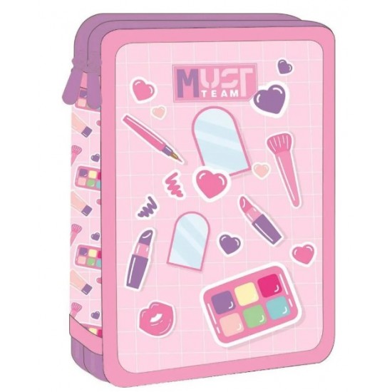 Κασετίνα , γεμάτη, με δυο θήκες,Cosmetics 