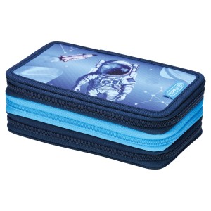 Herlitz Cosmic Explorer Κασετίνα Γεμάτη με 3 Θήκες