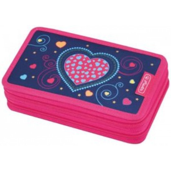 *Κασετίνα διπλή με 23 τμχ περιεχόμενο , καρδιά