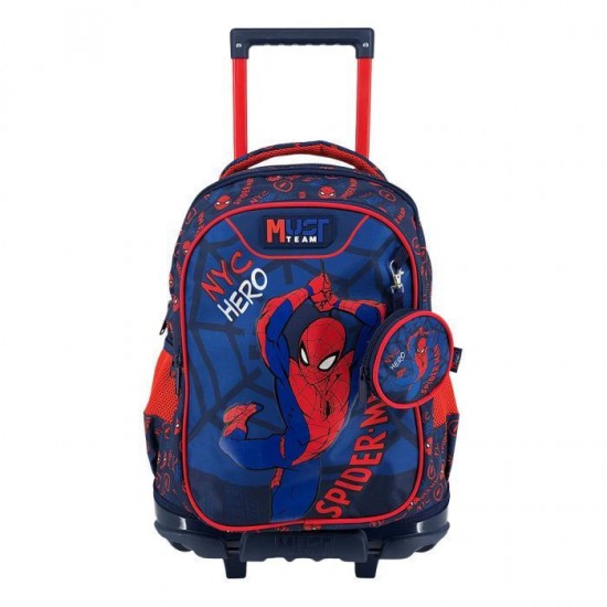 Σχολική Τσάντα Τρόλεϊ Δημοτικού, spiderman