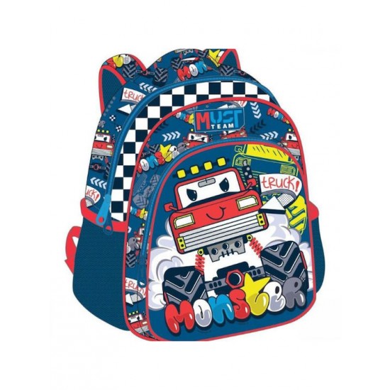 Τσάντα πλάτης , νηπίου , monster truck