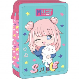 Κασετίνα , smile , διπλή γεμάτη 