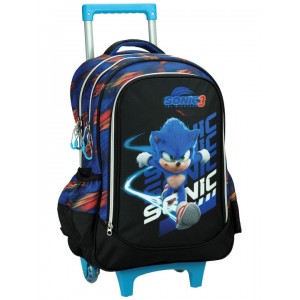 Sonic ,Σχολική Τσάντα Τρόλεϊ Δημοτικού Sonic ,Σχολική Τσάντα Τρόλεϊ Δημοτικού