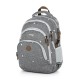 School backpack, Gray Triangles