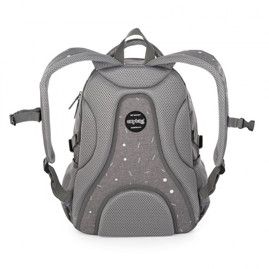 School backpack, Gray Geometric