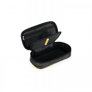 Κασετίνα τύπου βαρελάκι , κίτρινο αυτοκίνητο