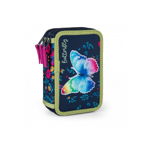 Κασετίνα τριπλή με πεταλούδες