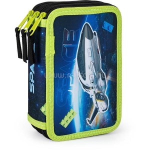 Κασετίνα με διαστημόπλοιο , τριπλή , άδεια